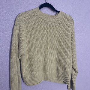 Knitted crop sweater